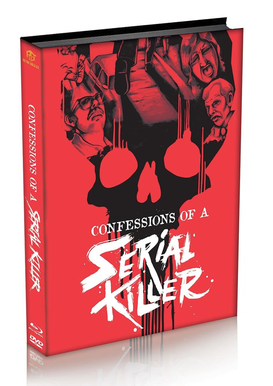 Confessions of a Serial Killer Mediabook Wattiert Cover D Retro Gold