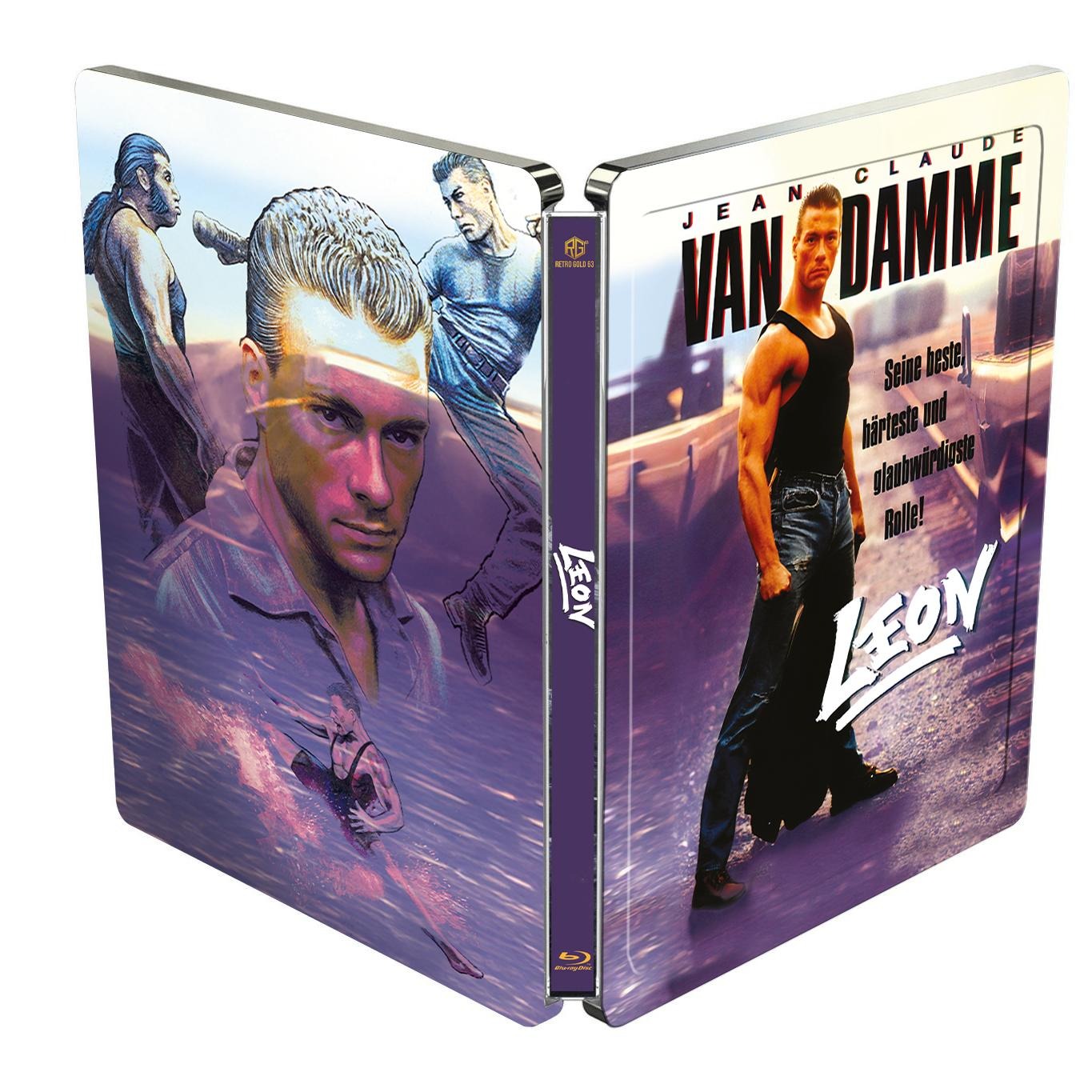 Leon Steel Book with embossing, variant A, with quarterslip