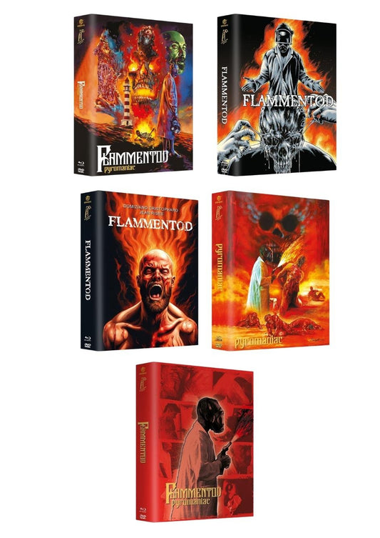 Flammentod (Pyromaniac) MURDERGRAM EDITION #1 Mega Mediabook Cover A,B,C,D,E