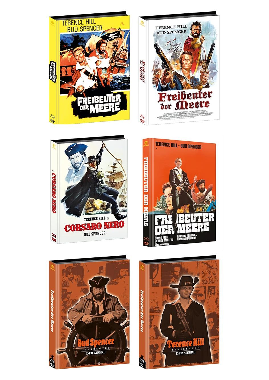 Pirates of the Seas Mediabook Unpadded Cover A, B, C, D, E, F