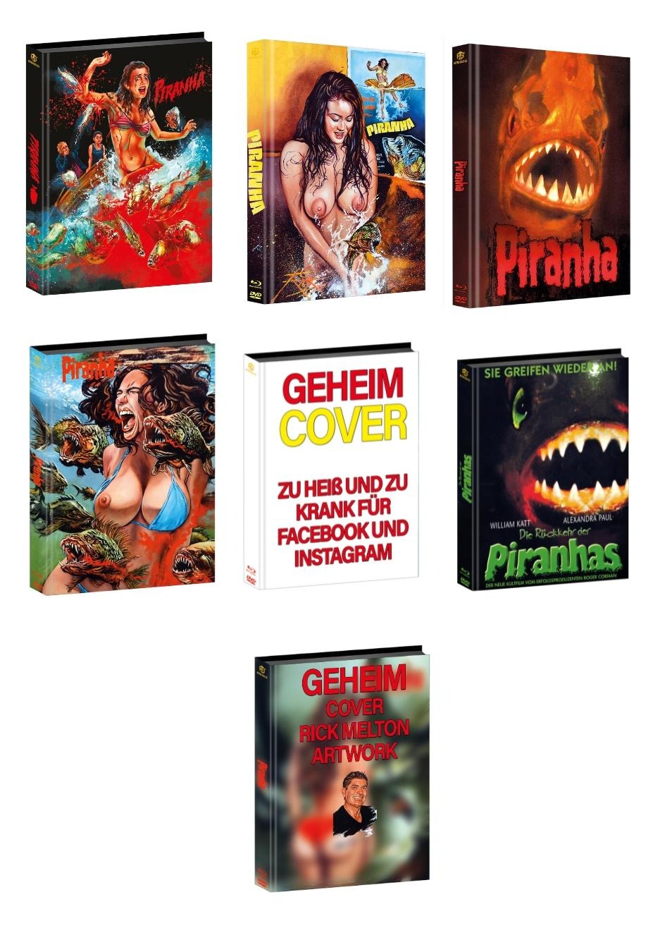 Piranha (1995) Mediabook Padded Cover A,B,C,D,E,F,G