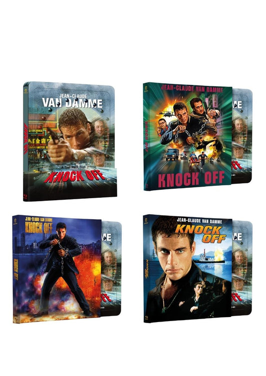 Knock Off  Steel Book Set mit Prägung Variante A,B,C,D