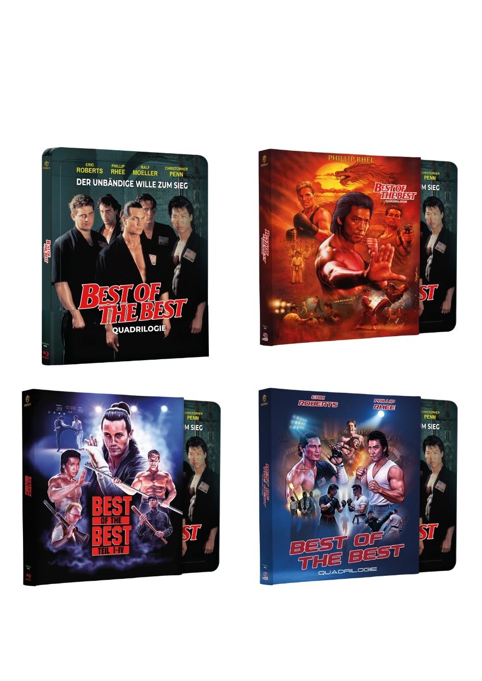 Best of the Best Quadrilogie Full Set Steel Premium Book mit Prägung Variante A,B,C,D