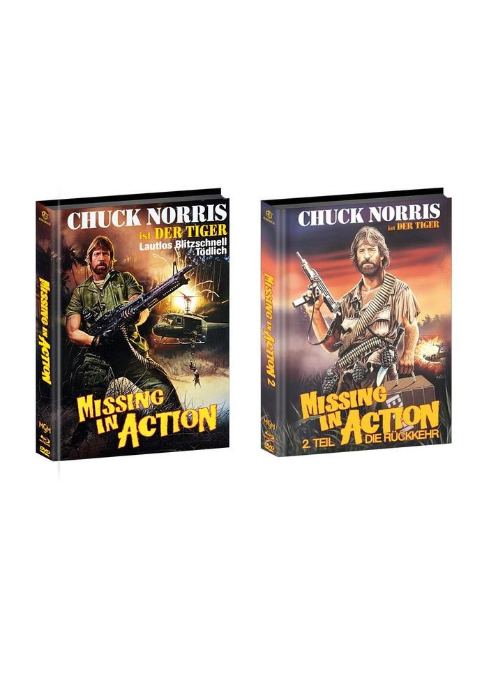 Missing in Action 1 und 2 Kinoplakat 2er Set Mediabook