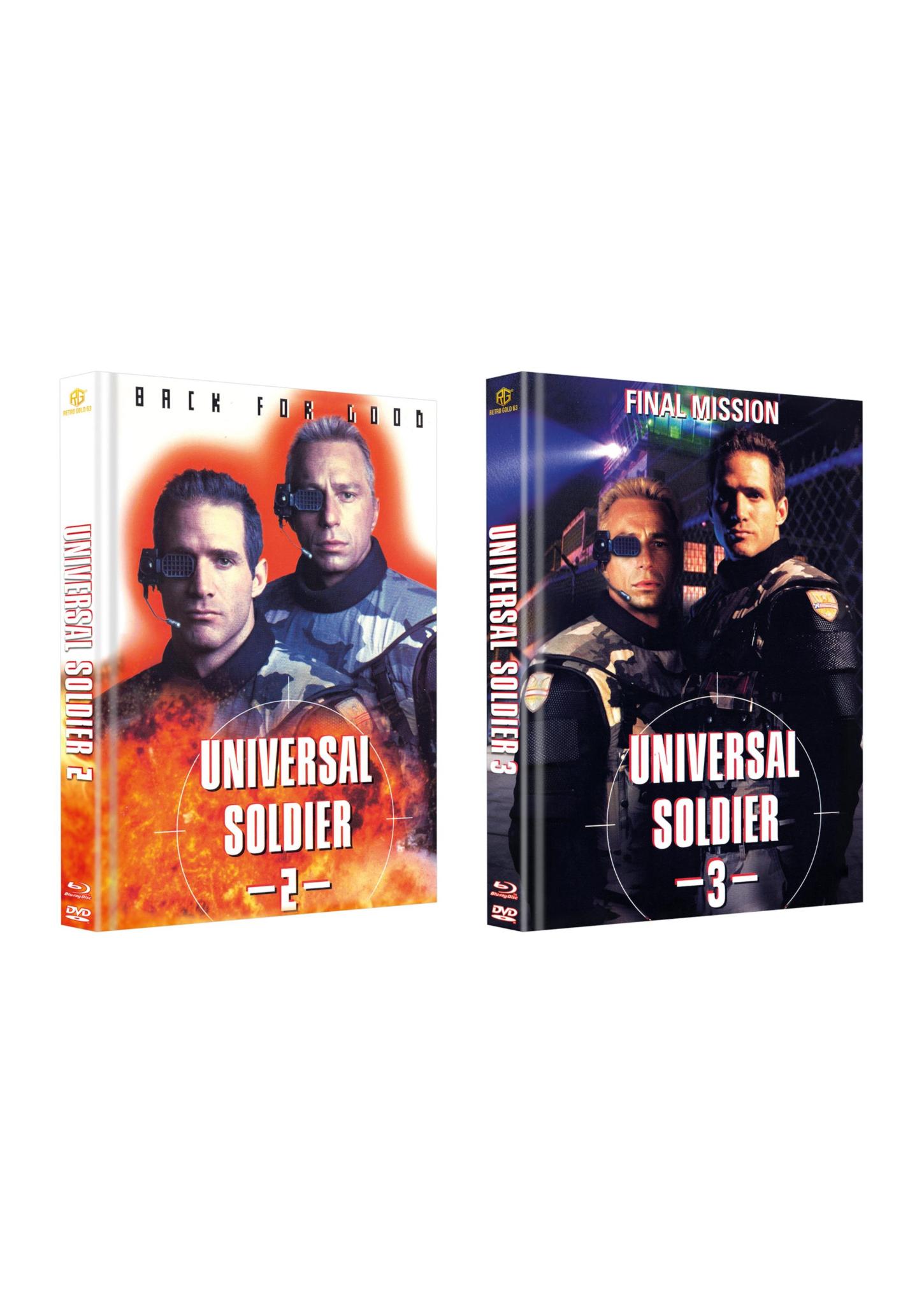 VHS Motiv 2er Universal Soldier Set Mediabook Unwattiert Cover B