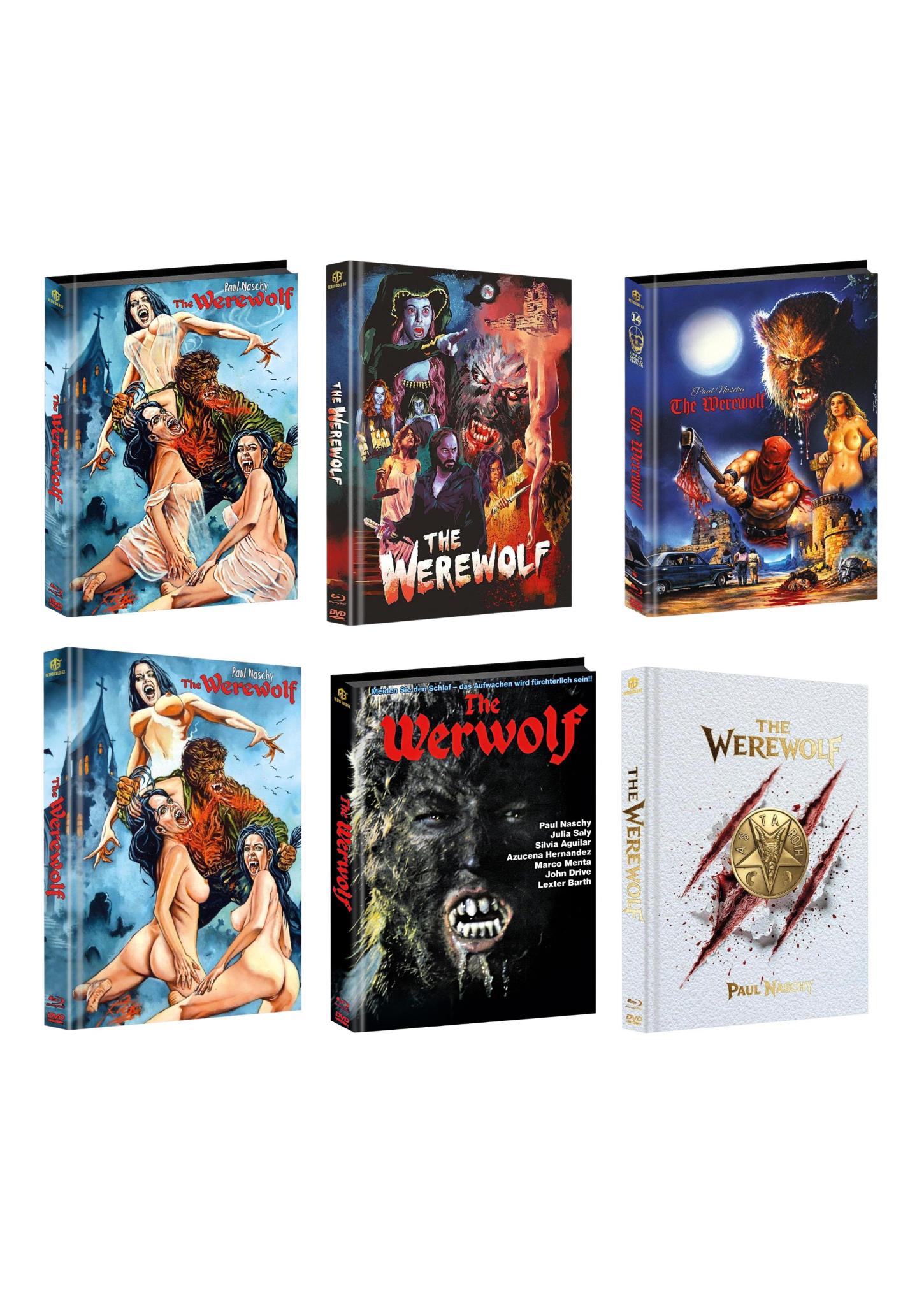 The Werewolf Mediabook Full Set  Cover A,B,C,D,E, GOLDSTÜCK