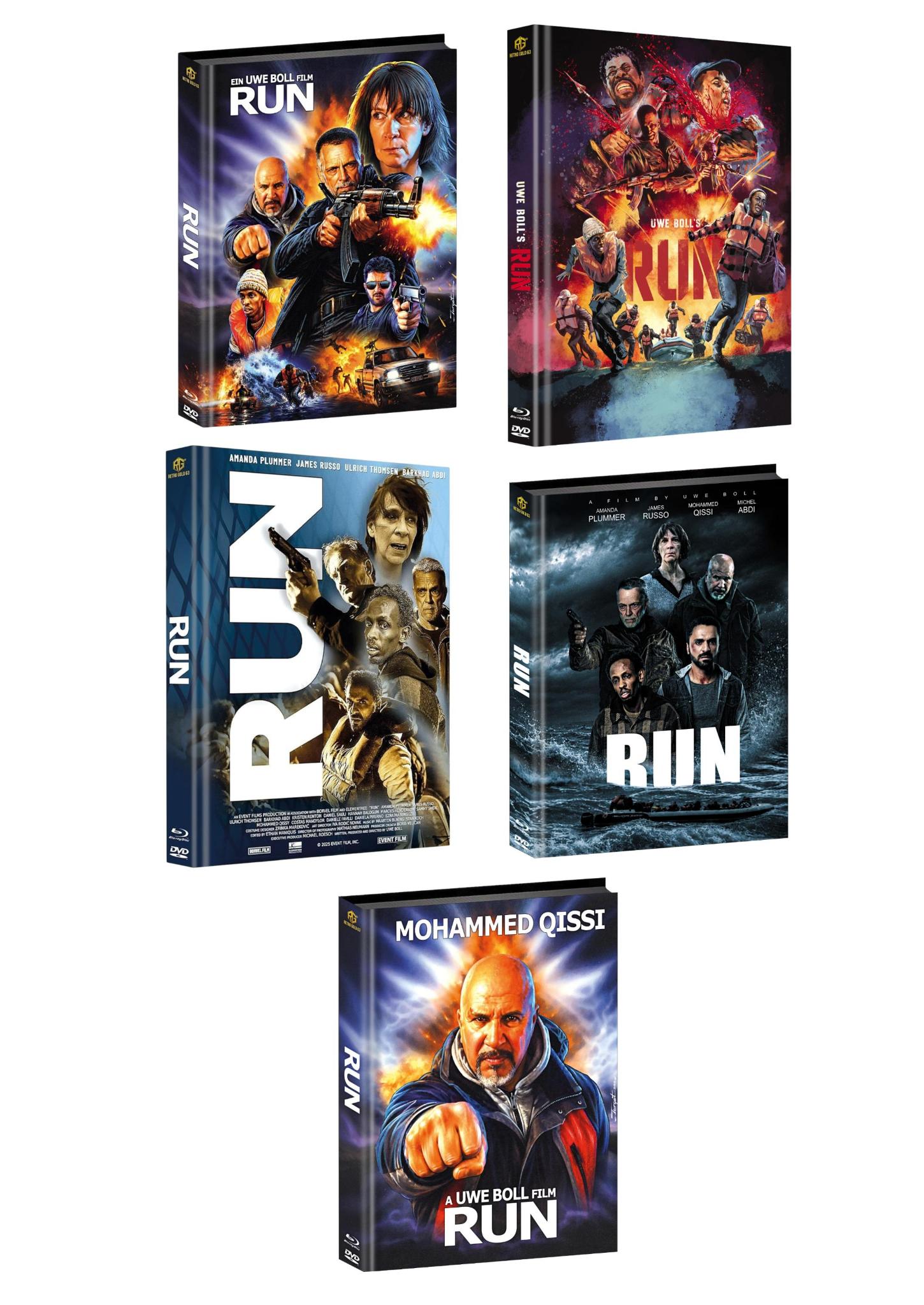 RUN Mediabook Full Set Wattiert Cover A,B,C,D,E