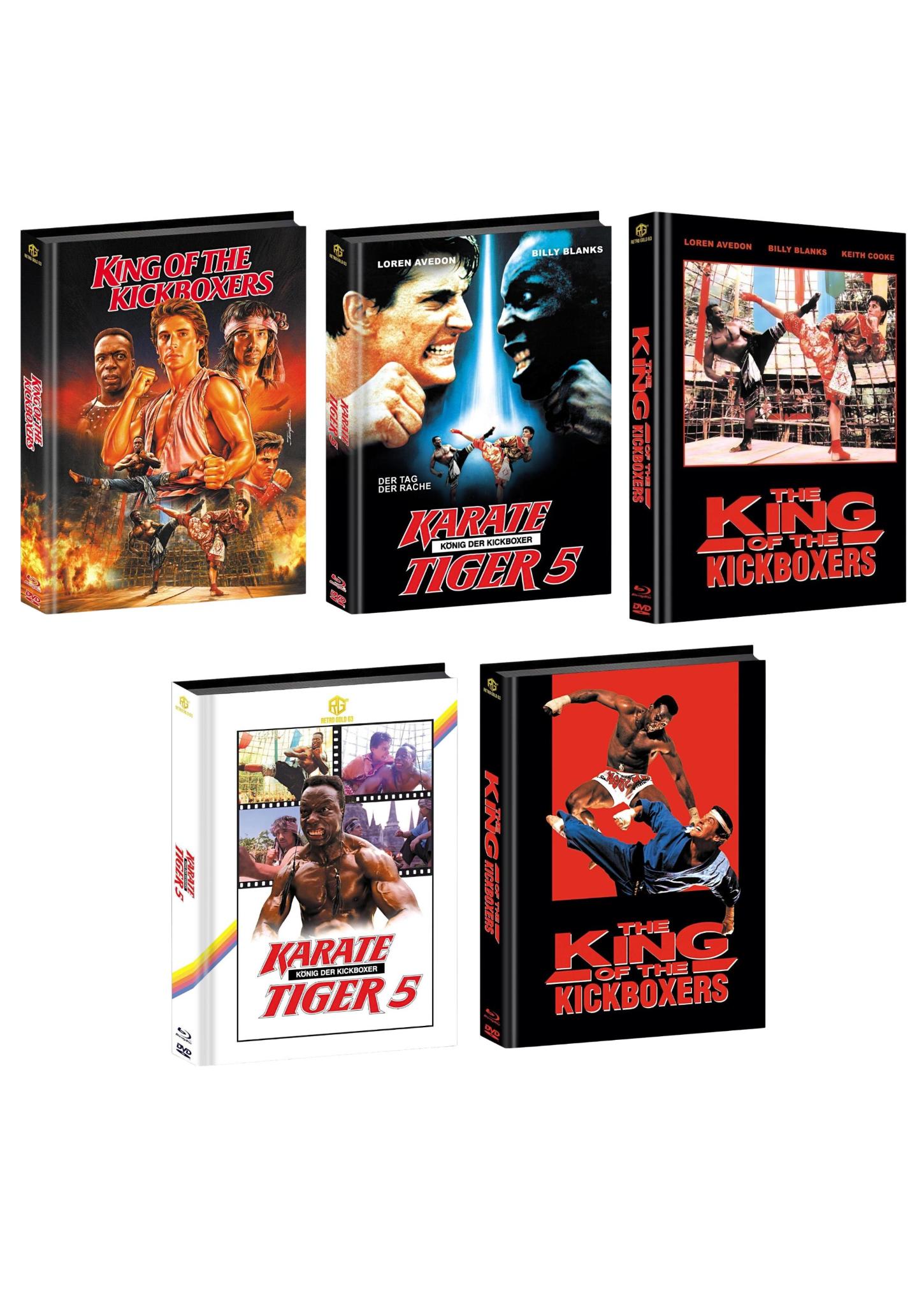 Karate Tiger 5 King of the Kickboxers Mediabook Wattiert Cover A,B,C,D,E