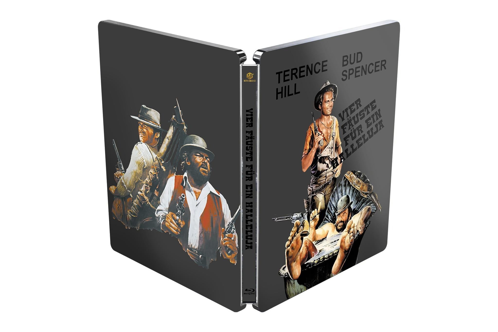Vier Fäuste für ein Halleluja Silver Edition Steel Premium  Book mit Prägung