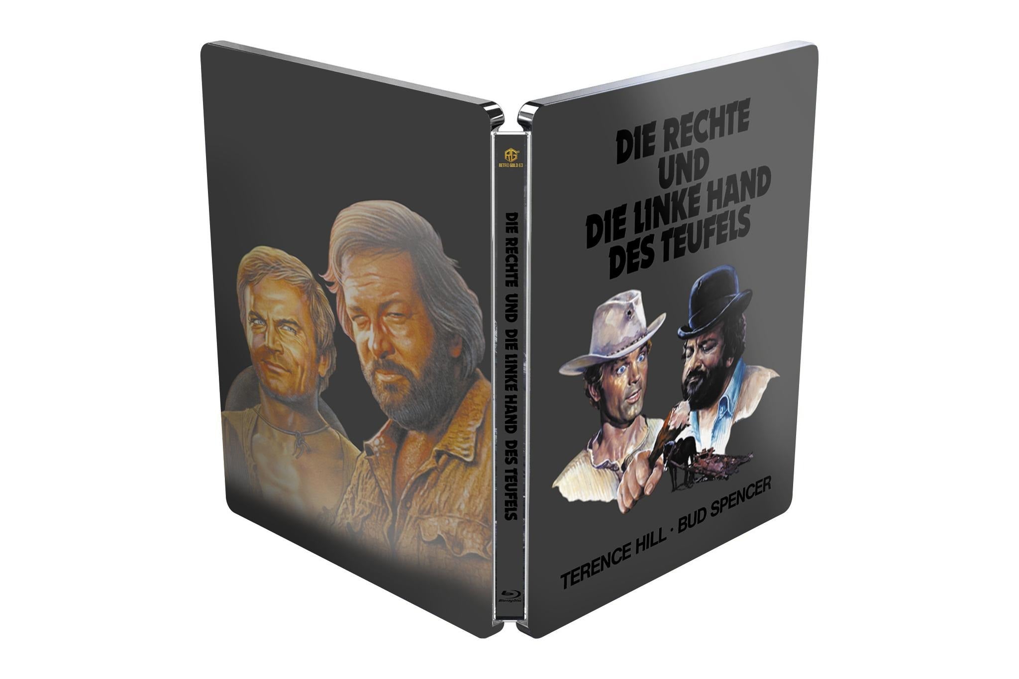 Die Rechte und die Linke Hand des Teufels Silver Edition Steel Premium  Book mit Prägung