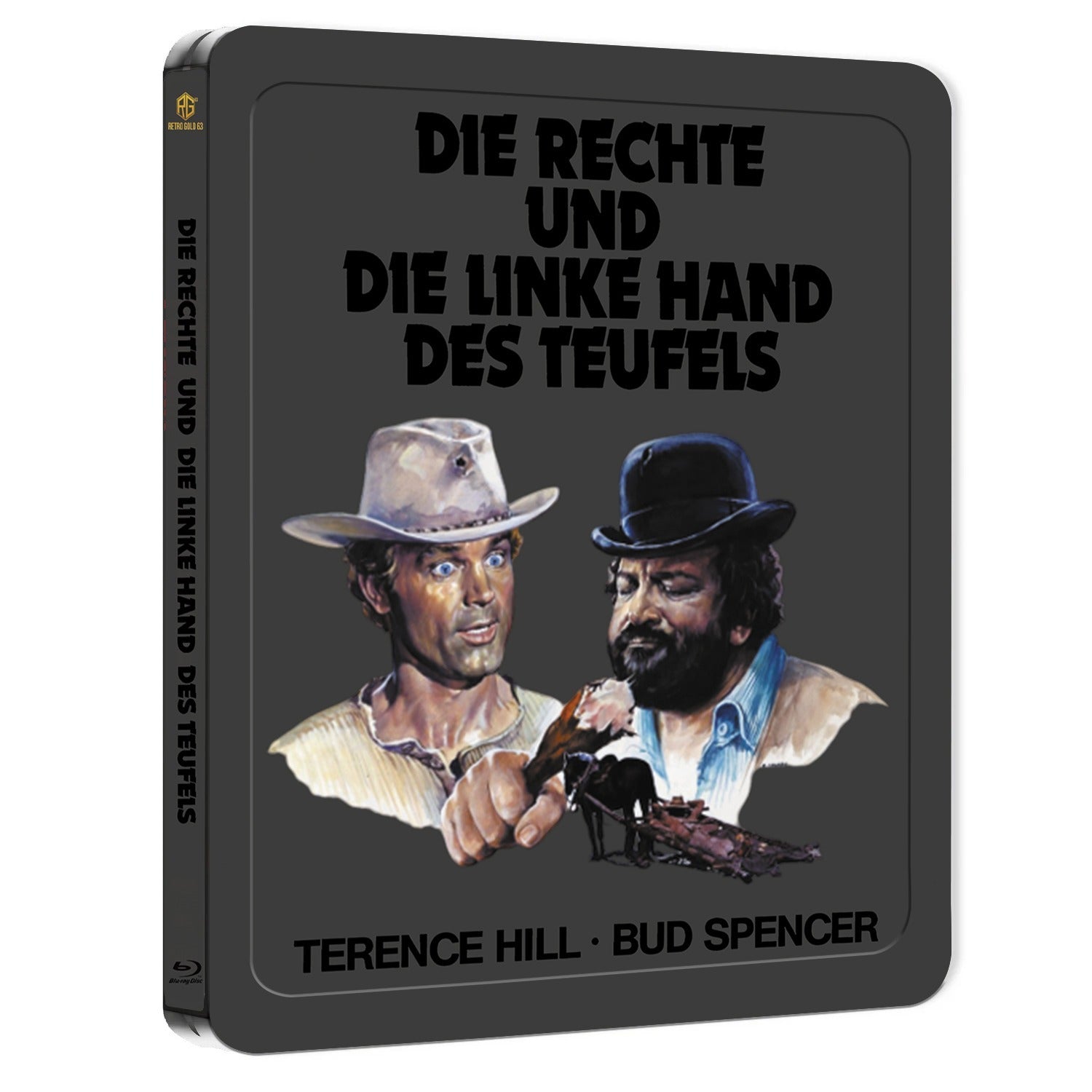 Die Rechte und die Linke Hand des Teufels Silver Edition Steel Premium  Book mit Prägung