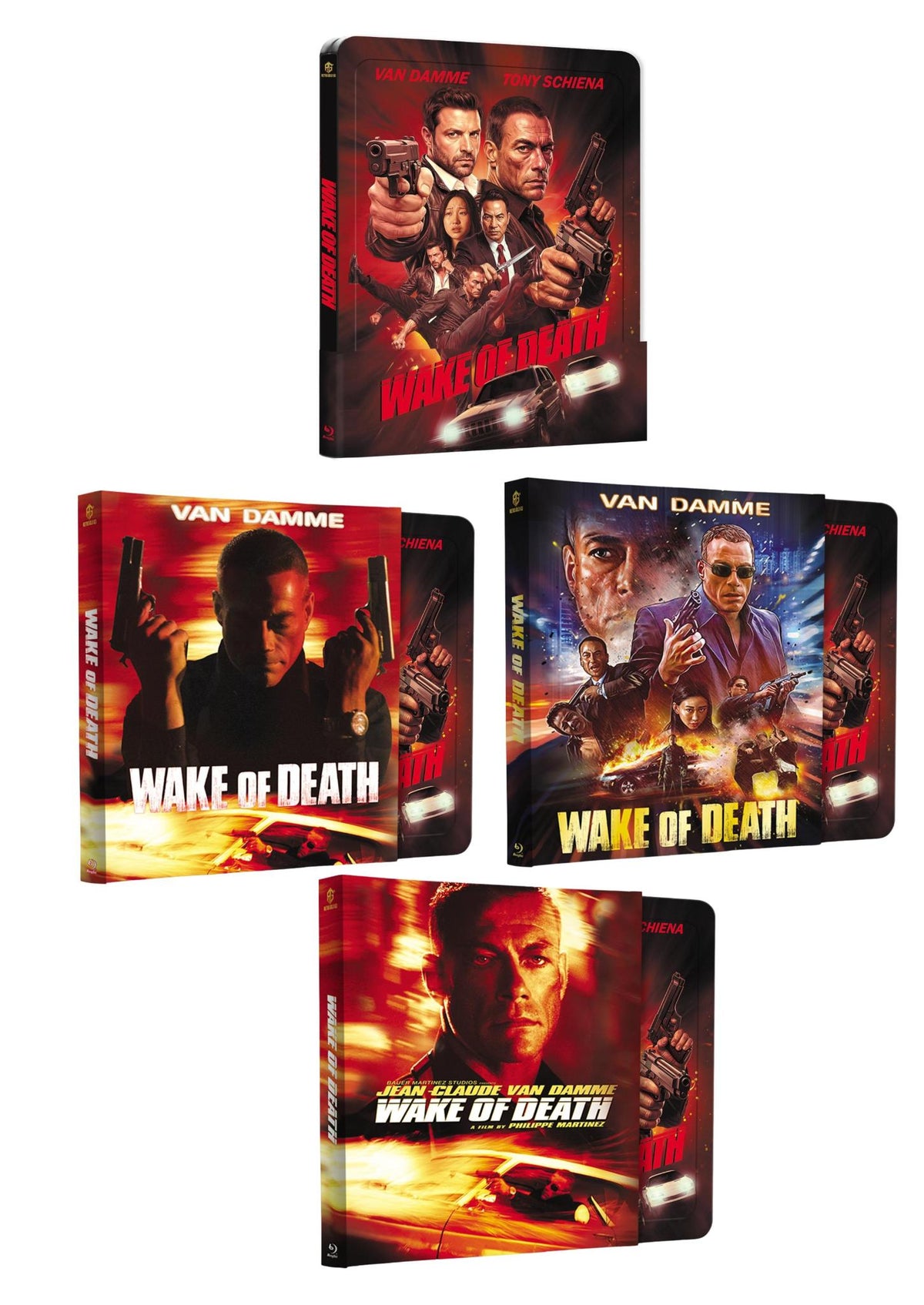 Wake of Death 4er Steel Premium Book mit Prägung Variante A,B,C,D
