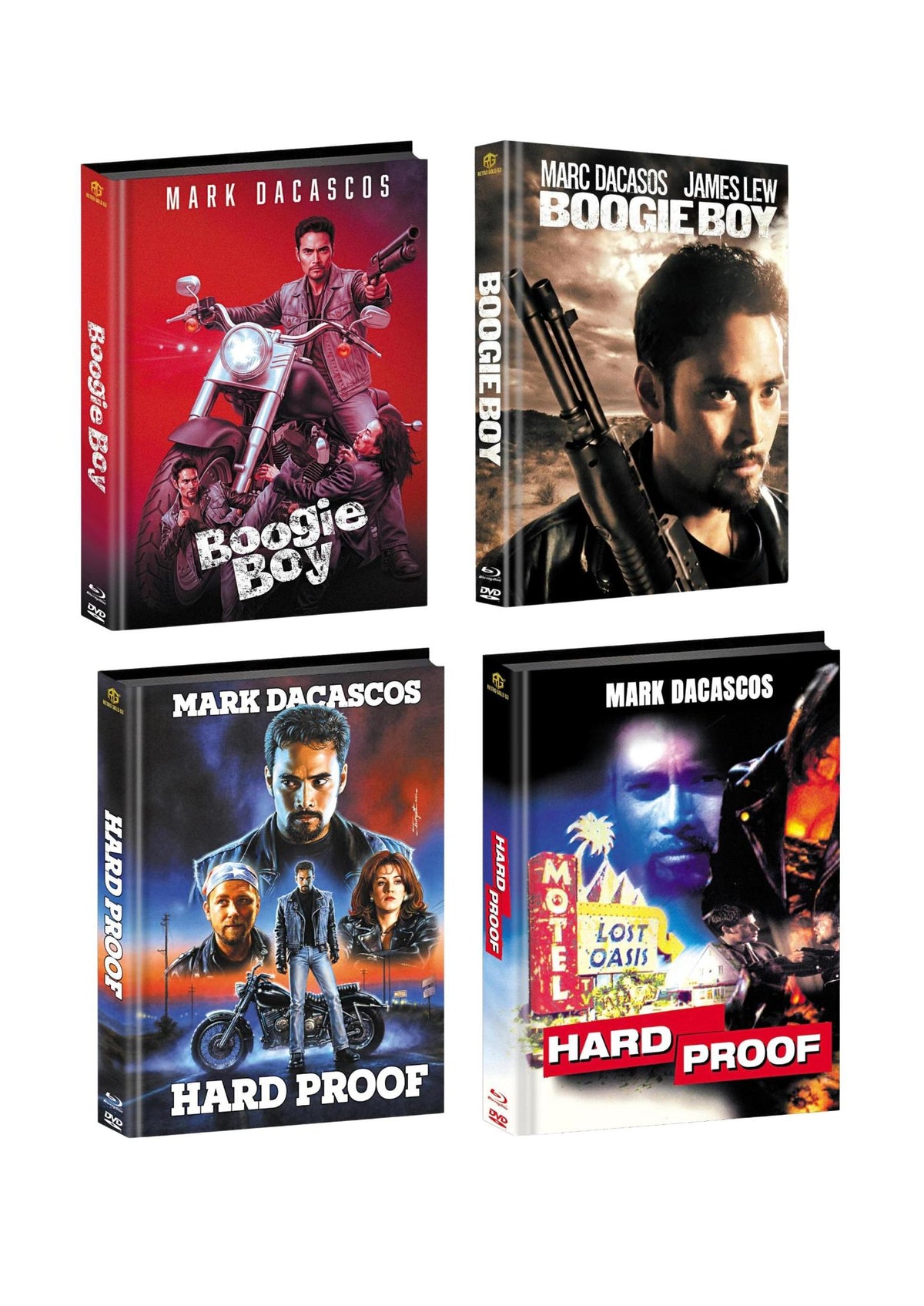 HARD PROOF aka BOOGEY BOY 4er Set Mediabook Wattiert Cover A,B,C,D