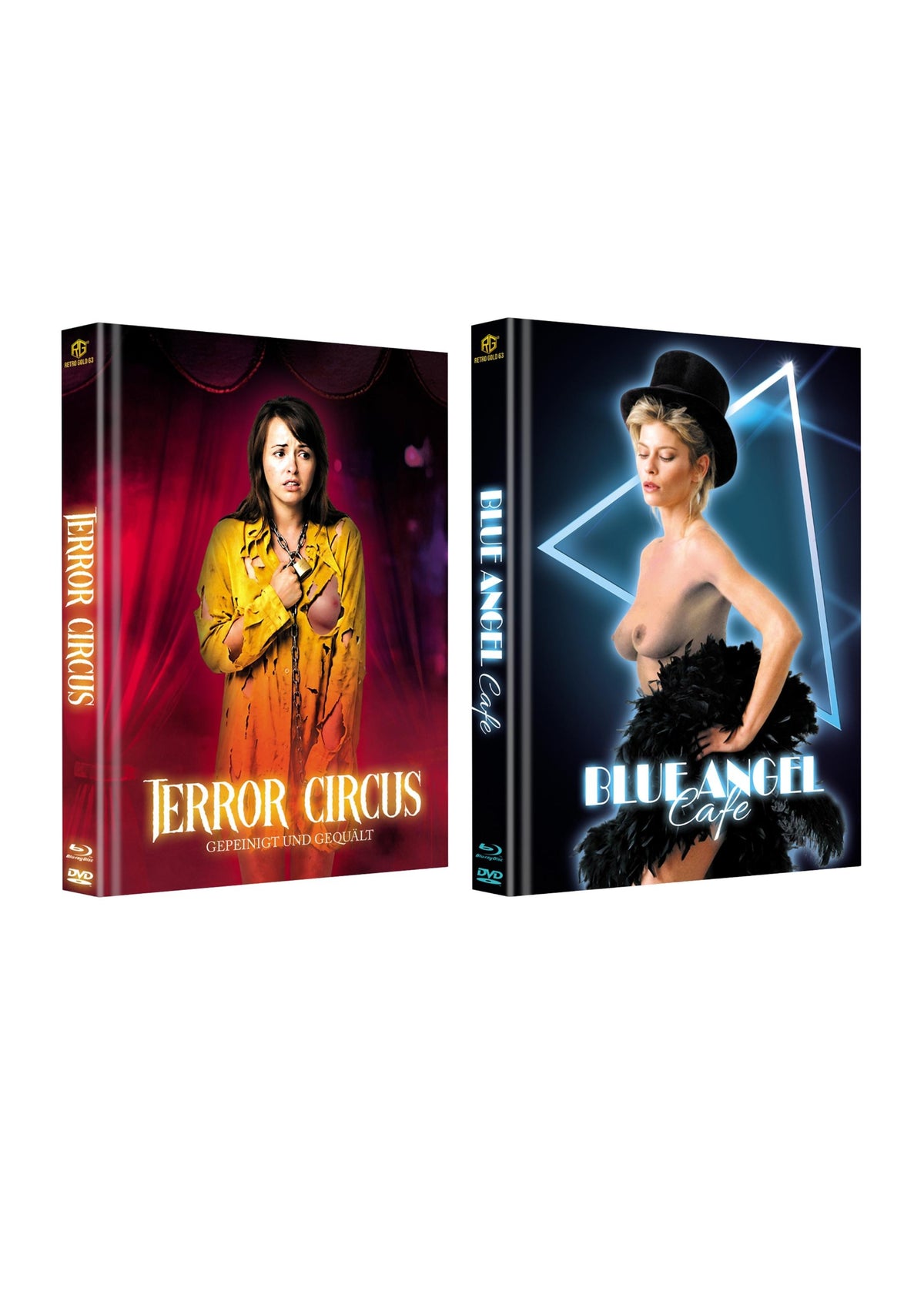 Jenny Paris 2er Set Terror Circus Blue Angel Cafe Mediabook Unwattiert
