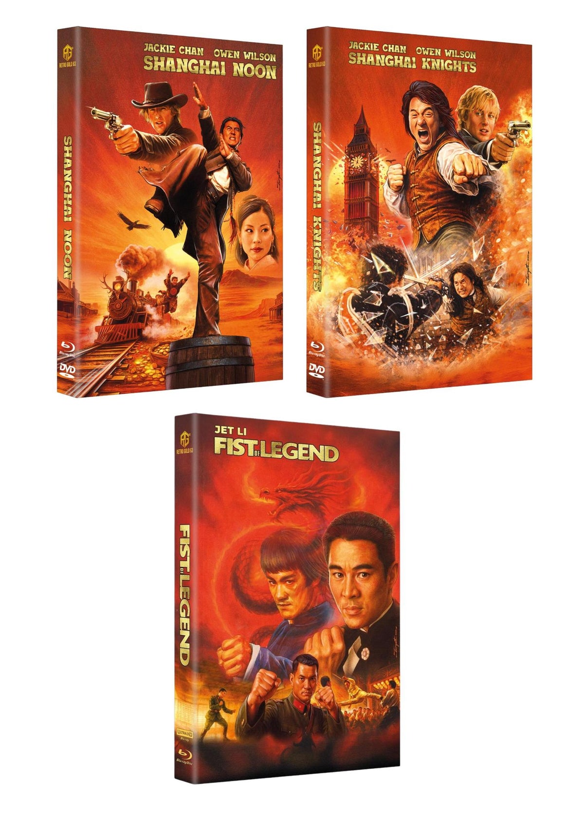 Turgut Ozalp 3er Jackie Chan Jet Li Set Hartbox