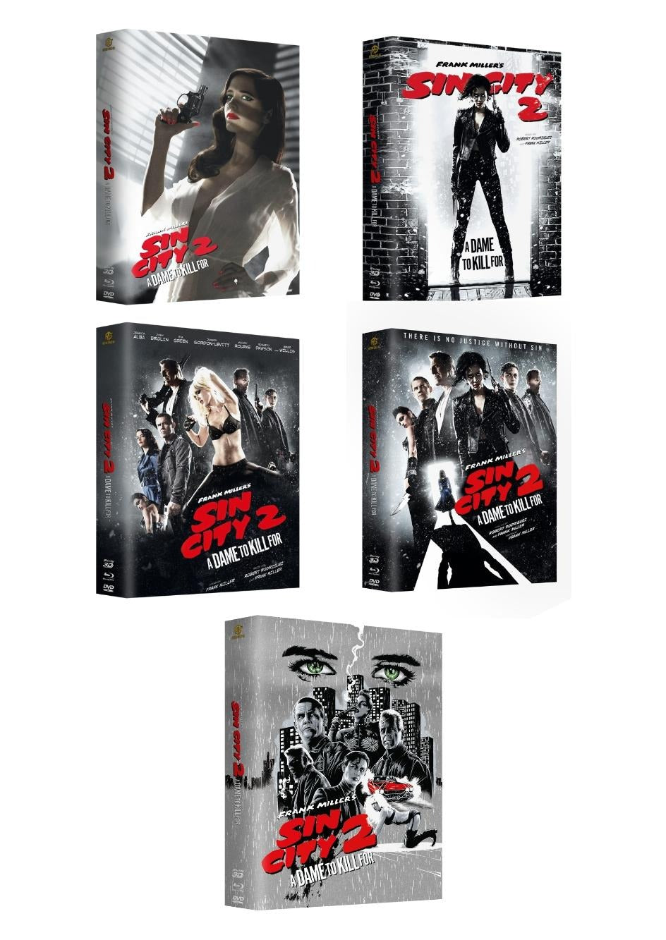 Sin City 2 Mega Mediabook Cover A,B,C,D,E