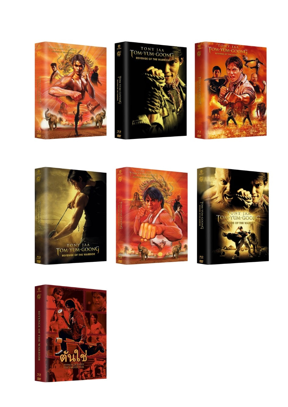 Revenge of the Warrior Year of the Dragon 3 Disc Edition Mega Mediabook Uncut Cover A,B,C,D,E,F,G