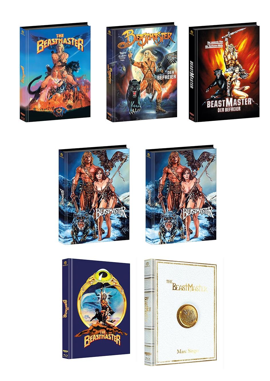 The Beastmaster UHD + Blu ray Mediabook Cover A,B,C,D,E,F,G