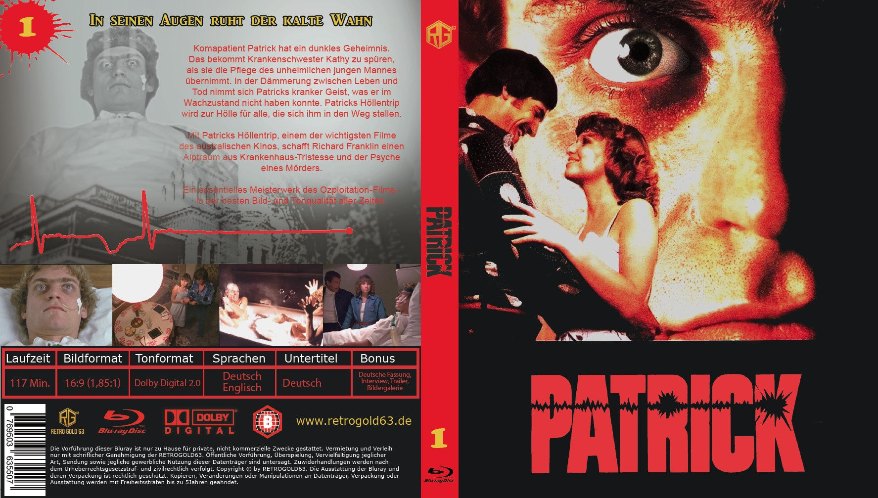 Patrick Blu-ray Horror Gold Edition #1