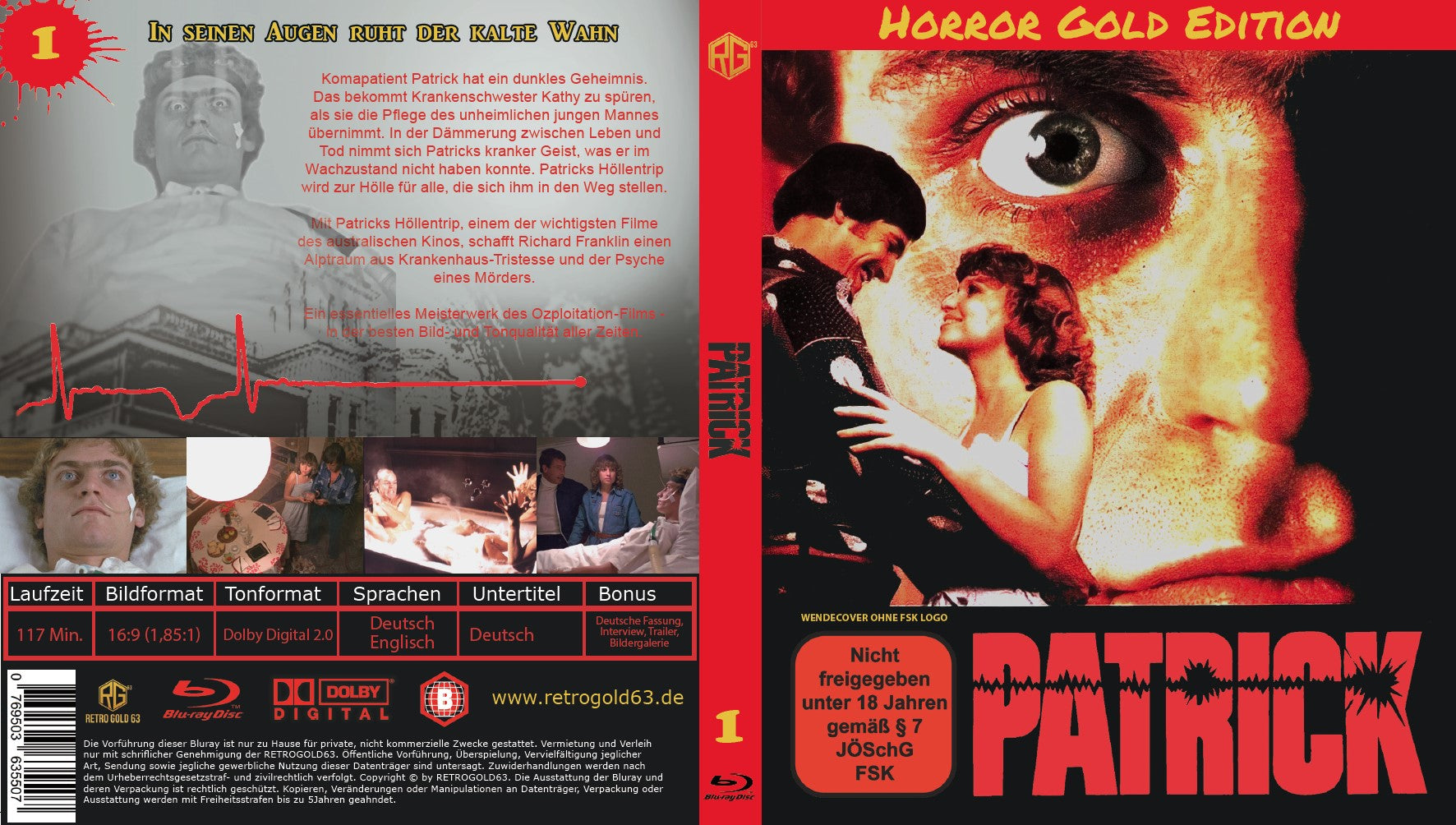 Patrick Blu-ray Horror Gold Edition #1